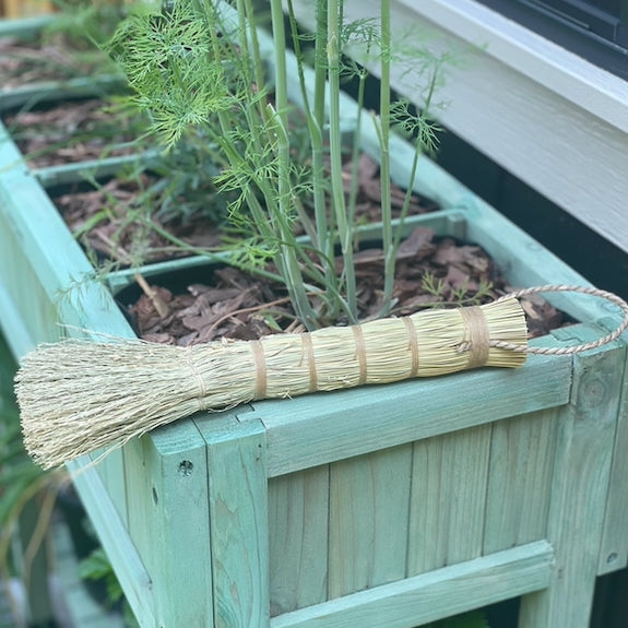 Handmade Cotton & Broomcorn Garden Brush