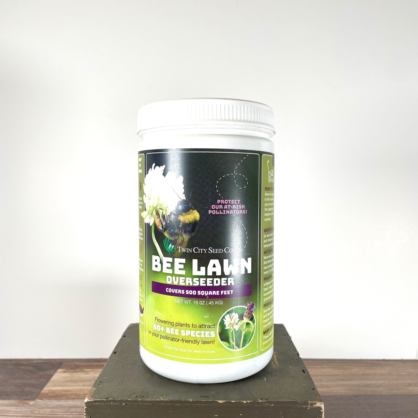 Bee Lawn Overseeder Kit- Flowering Bee Lawn (no grass seed) - 500 sq ft (L2L)