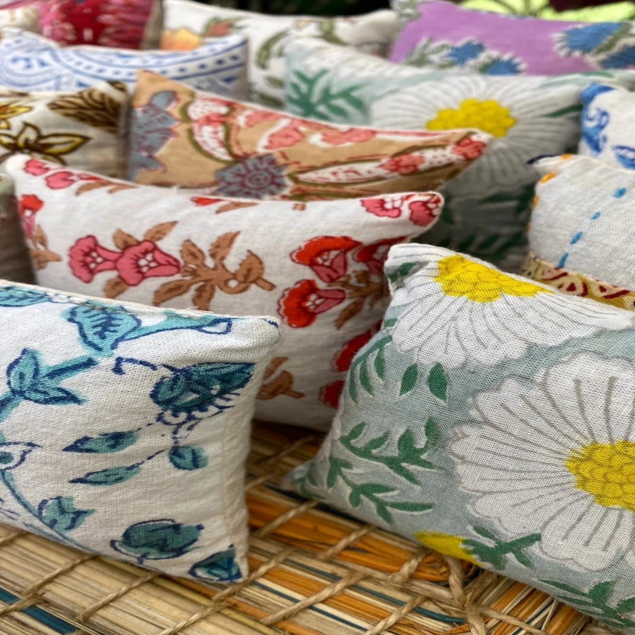 Cotton Lavender Sachet - 3.5in Square - Assorted Patterns