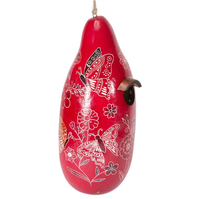 Birdhouse - Gourds - Butterflies