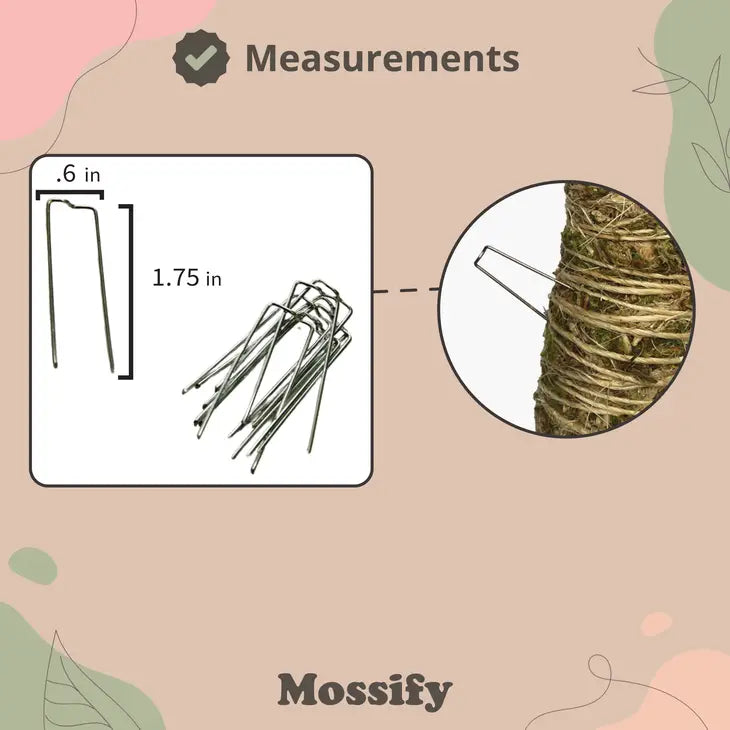 Bendable Moss Pole Stainless Steel Pins