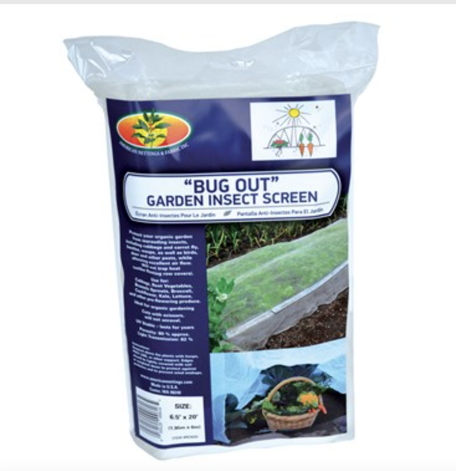 Bugout Garden Screen Netting 6.5' x 20' .03mesh