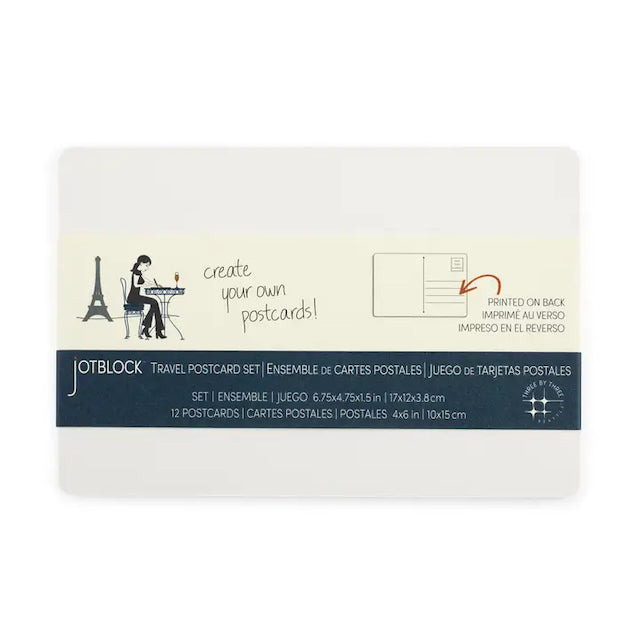 Three by Three Seattle - Jotblock Travel Watercolor Postcard Supplies