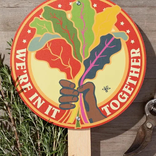 Victory Garden of Tomorrow Garden Sign with Wooden Stake