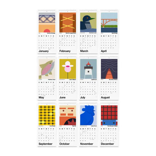 Minnesota Minimalism - 2027 Calendar
