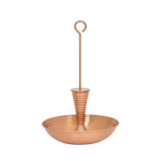 Birdbath - Achla Hanging Droplet Copper-Plated Brass