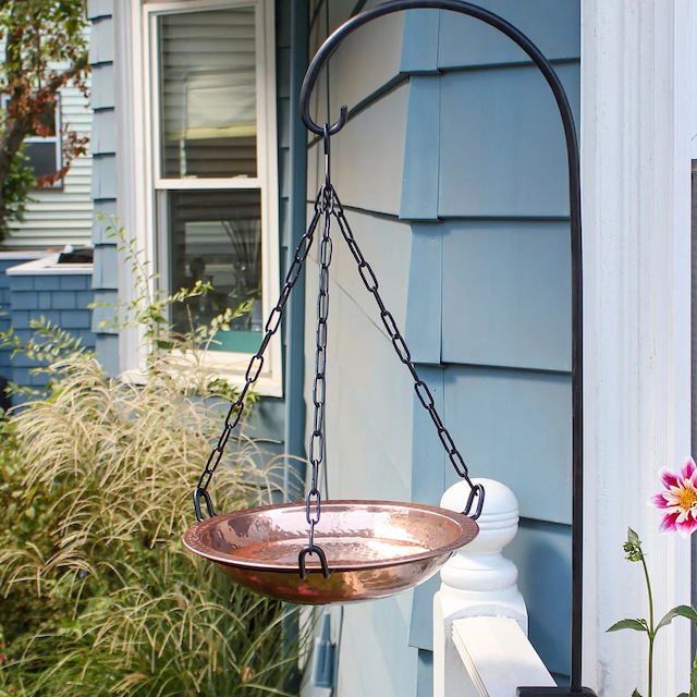 Birdbath - Achla Hanging Copper-plated Brass -12in