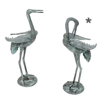 Statues - Preening Crane in Assorted Positions