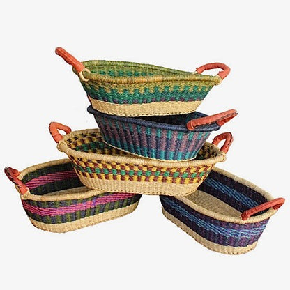 Baskets - Bolga - Asst Colors