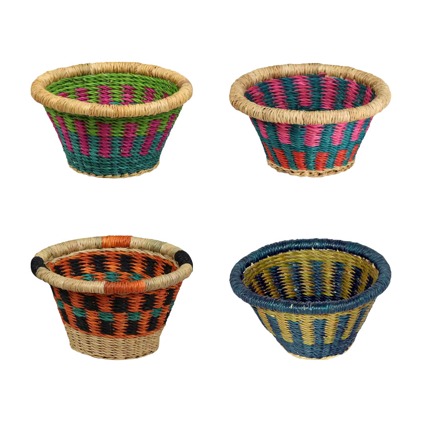 Baskets - Bolga - Asst Colors