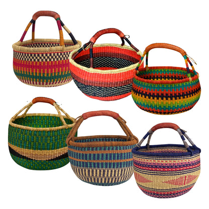 Baskets - Bolga - Asst Colors