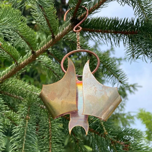 Hanging Bat in Unfinished Copper