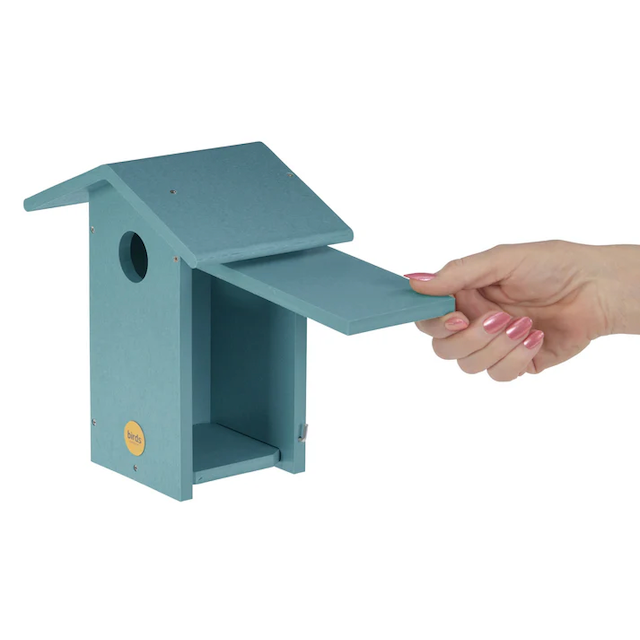 Birdhouse - Bluebird - Lake Blue Recycled Plastic