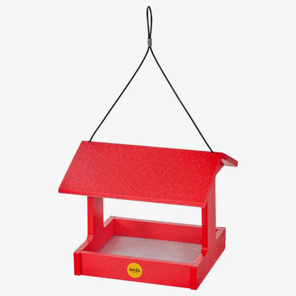 Bird Feeder - Hopper - Recycled Fly-Thru with Mesh Screen