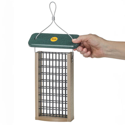 Suet Feeder - Recycled 2-Cake Vertical