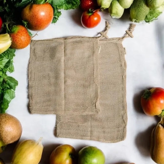 Produce Bags - Organic Cotton Mesh - 2-pack