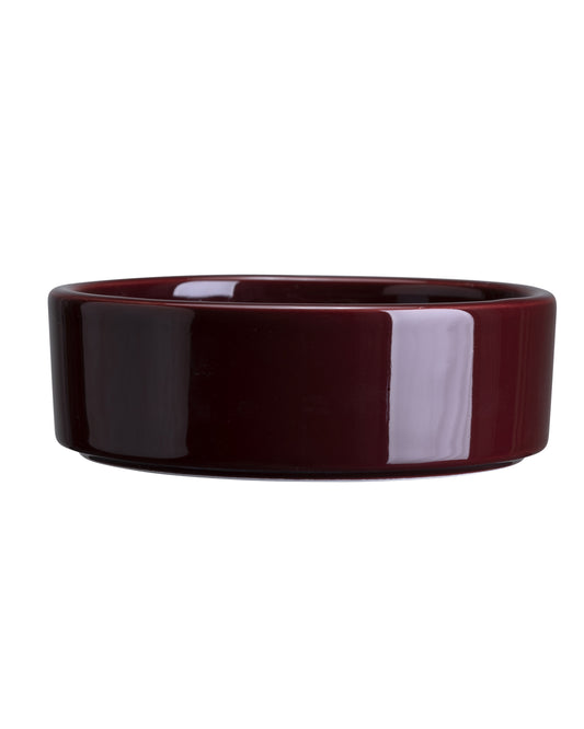 Bergs Potter - Saucer - Hoff Glazed - Deep Burgundy