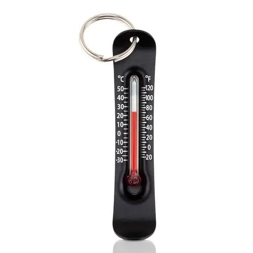 Brrr-Ometer Zipper Thermometer Keychain