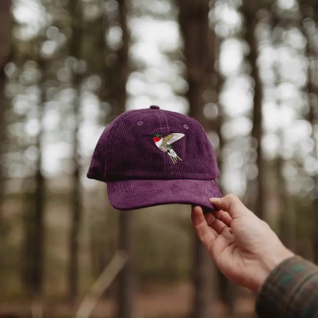 Corduroy Hats with (absolutely Bird-iful) Embroidery