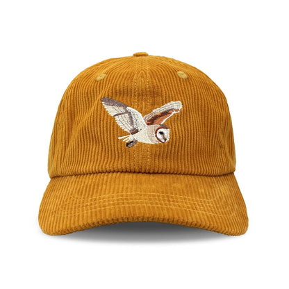 Corduroy Hats with (absolutely Bird-iful) Embroidery