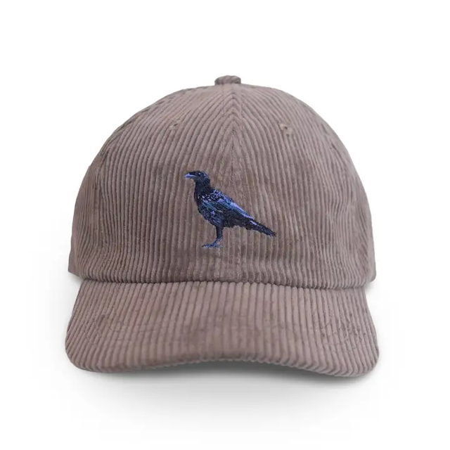 Corduroy Hats with (absolutely Bird-iful) Embroidery