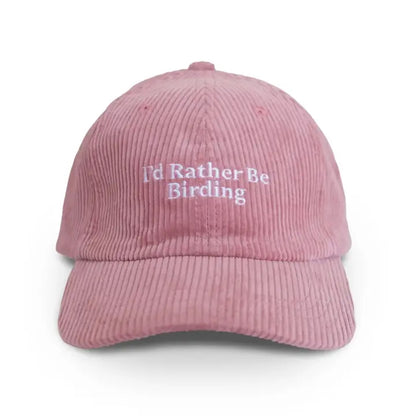 Corduroy Hats with (absolutely Bird-iful) Embroidery