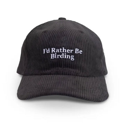 Corduroy Hats with (absolutely Bird-iful) Embroidery