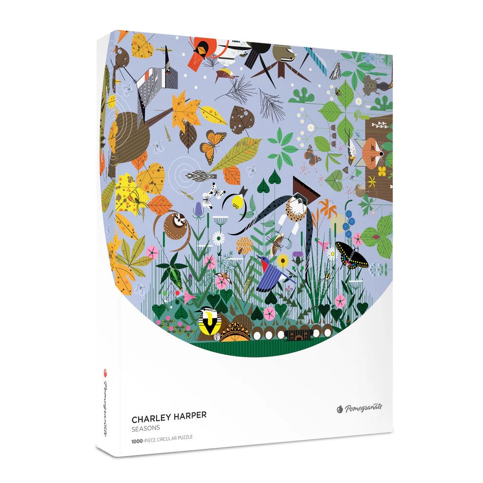 Charley Harper Seasons Circular Puzzle - 1,000 Piece