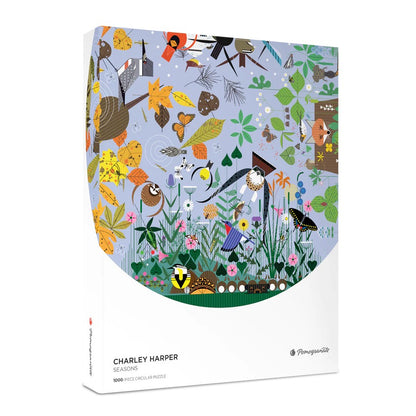 Charley Harper Seasons Circular Puzzle - 1,000 Piece