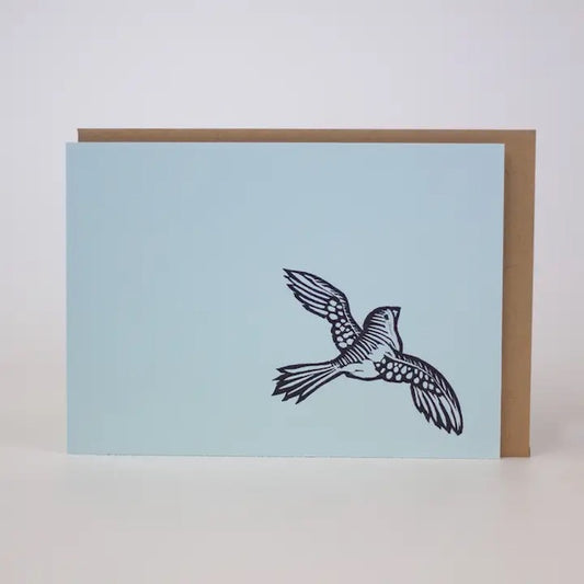 Bruno Press Greeting Cards - Tiny Linoleum Print Birds (Boxed Set)