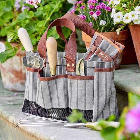 Gardening Tool Bag with Multiple Pockets - Grey