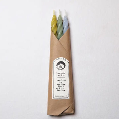 Cave Glow Studio - Spiral Taper Candles - 3-packs