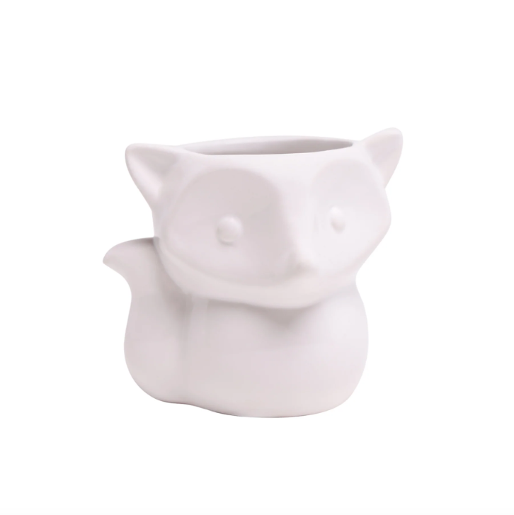 Fox Cachepot - Asst Colors - 3in