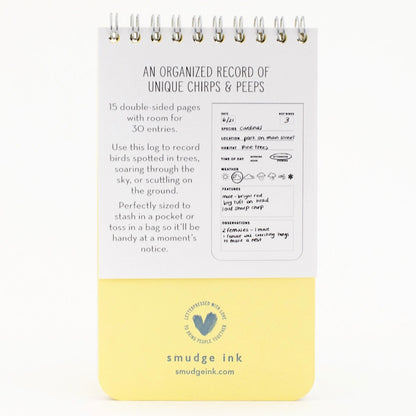 Smudge Ink - Pocket Log for Birders