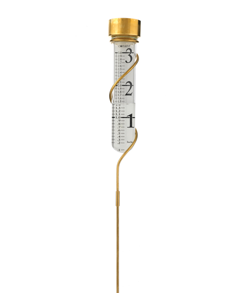 Rain Gauge - Grande View - Living Finish Brass