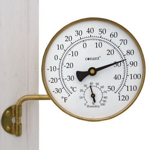 Vermont Weather Station in Living Brass Finish