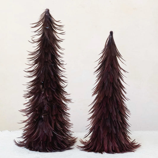 Feather Trees in Burgundy