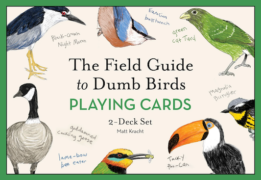 Field Guide to Dumb Birds - Playing Cards - 2 Deck Set