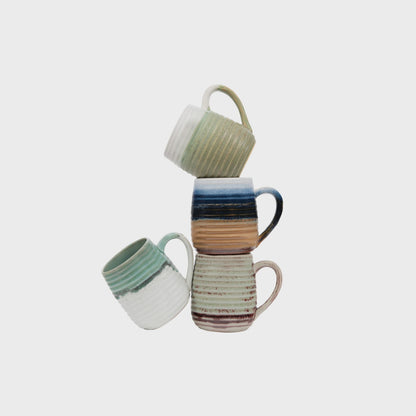 Stoneware Mug with Multi-tone Glazes