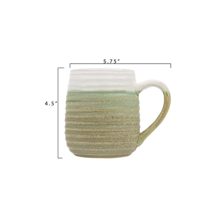 Stoneware Mug with Multi-tone Glazes