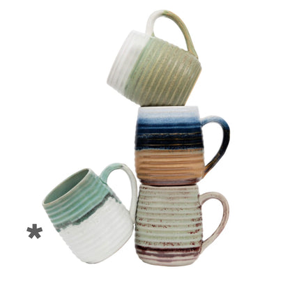 Stoneware Mug with Multi-tone Glazes