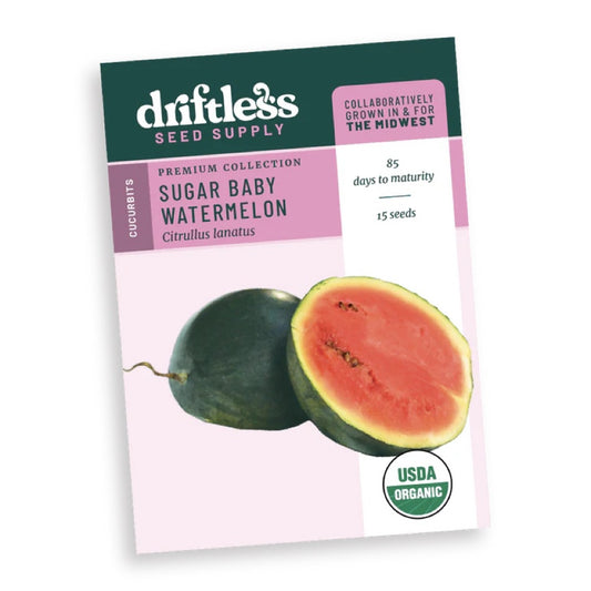 Watermelon 'Sugar Baby' Driftless Seed Supply - Organic