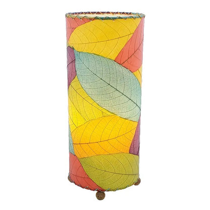 Handmade Indoor Table Lamp - Cocoa Leaf Multicolor