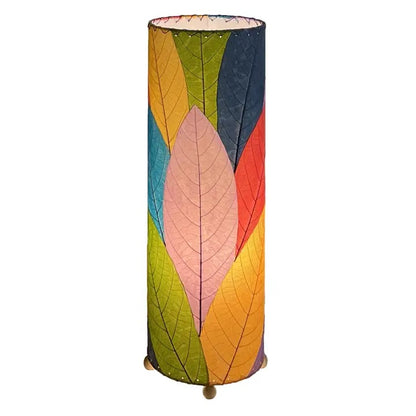 Handmade Indoor Table Lamp - Cocoa Leaf Multicolor