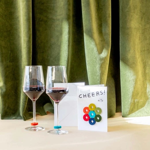 Felted Merino Wool Wine-Otes Wine Glass Charms