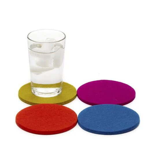 Bierfilzl Merino Wool Felt Coasters - Round