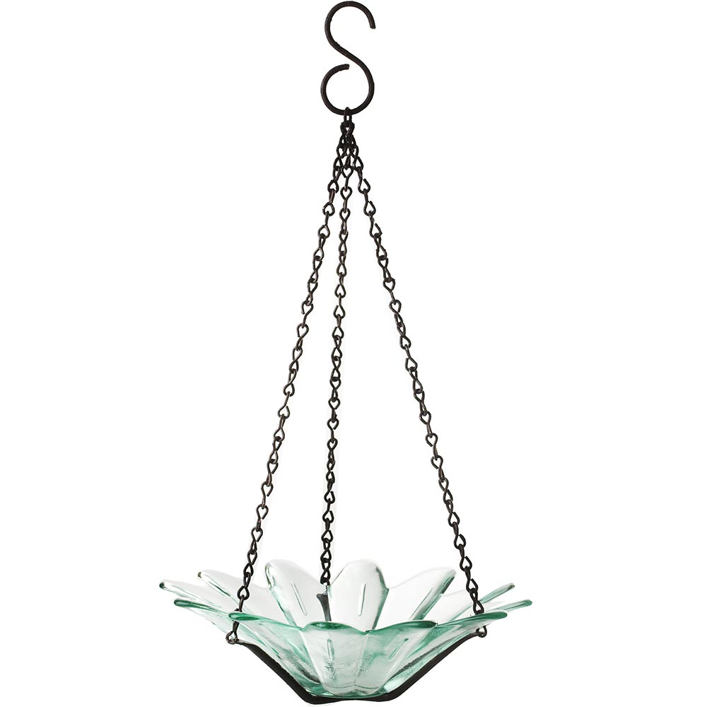 Bird Feeder - Hanging Petite Glass Daisy Feeder - 8in