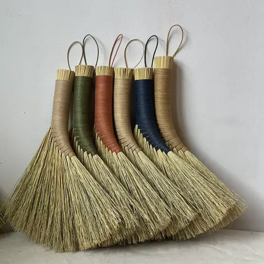 Handmade Cotton & Broomcorn Hand Broom
