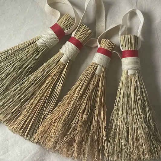 Handmade Cotton & Broomcorn Whisk Crumb Brush