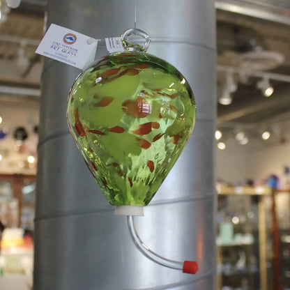 Lake Superior Art Glass Hummingbird Feeder - Standard Size - Blown Glass